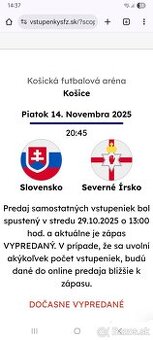 Rezervované - Slovensko - Severné Írsko