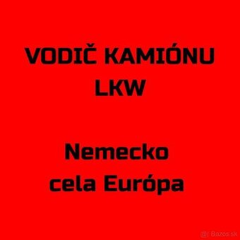 Vodic kamionu C+E NEMECKO