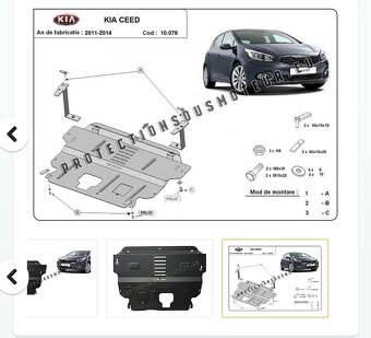 Spodný kryt motora KIA CEED
