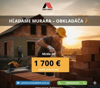 Prijmeme murára
