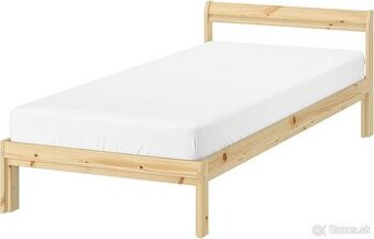 Predám posteľ IKEA NEIDEN – masívna borovica (90×200 cm)
