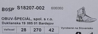 BOSP Špeciálna kožená - goretexová obuv