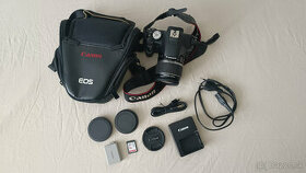 Pre Canon EOS 500D + objektív, príslušenstvo a taška