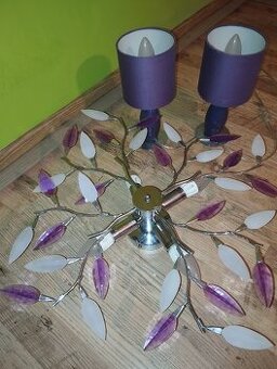 Predám svietidlo do spálne + 2x nočná lampa