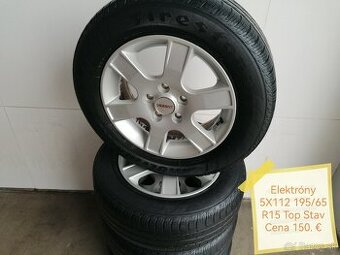 Elektróny 5x112 195/65R15 Cena 150.€Top Stav...