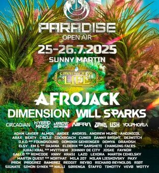 2x VIP listky dvojdňove na Paradise Open air festival