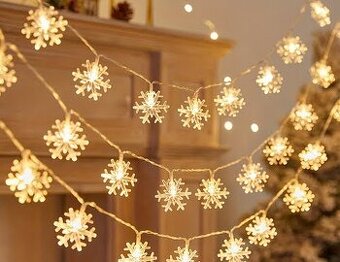 Svetelna retaz vlocky 6 m/40 led