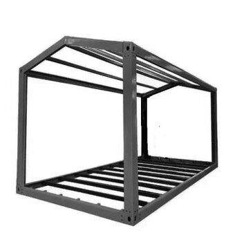 Rám kontajneru - sedlová střecha - domek