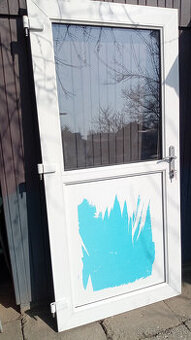 Plastové vchodové dvere š 91,5cm ľavé s falcom v 203cm