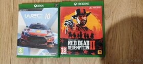 Predám hry na Xbox Red Dead Redemption 2 a WRC10
