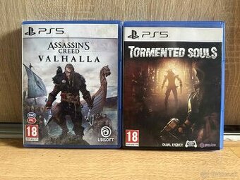2 hry na Playstation 5 - AC Valhalla + Tormented Souls
