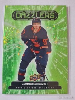 Hokejové kartičky Connor McDavid green dazzlers