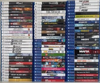 HRY na PS4 a PS5 (4+1 alebo 6+2 zdarma)