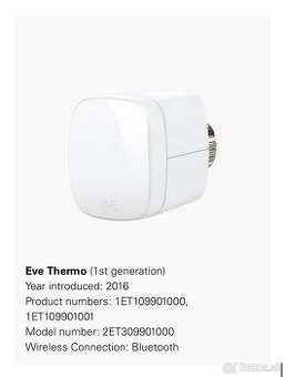 Elgato EVE Thermo 4ks termostatecké hlavice (Apple homekit)