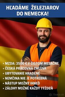 HĽADÁME ŽELEZIAROV DO NEMECKA – PRÁCA V HALE