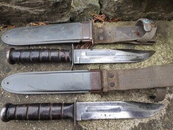 Bojový nôž US army  Mk2 Kabar  a  Camillus