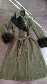 Dámsky dlhý vlnený kabát XL/42