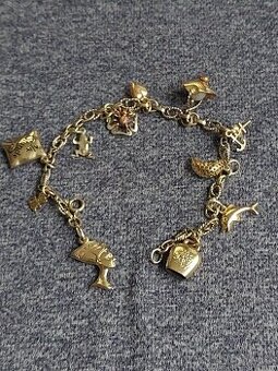 Starozitny zlaty damsky naramok - 1