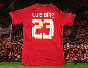 dres DIAZ Liverpool FC Home Authentic Jersey