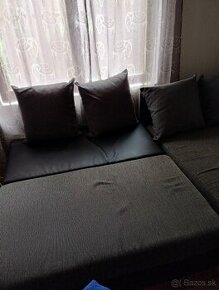 Rohová sedačka+ obývacia stena - 1