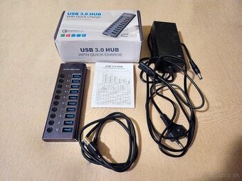 USB 3.0 hub 10-port + power adapter + select