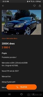 Podvod bratislava mercedes benz c w204