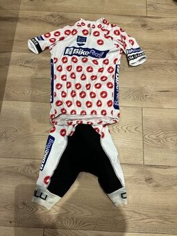 Castelli M Free Aero Race (kraťase) + M dres bodkovaný set