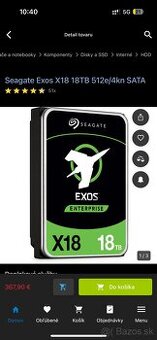 Seagate Exos X18 18TB 512e/4kn SATA