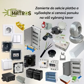 Elektroinštalačný materiál, cyky,asfora,legrand,eaton,FXP