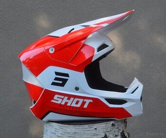 shot ATV ENDURO helma červeno biela ECE 22.06