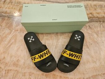 Šľapky Off-White + box + certifikácie 41