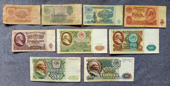 Ruské ( CCCP, ZSSR ) bankovky