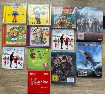 DVD a CD pre deti