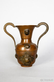 Starožitná orientálna medená váza