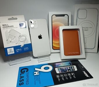 Iphone 12 mini White 64gb TOP PONUKA, NOVÁ BAT.100%