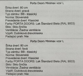 Interiérové dvere rozmer 80cm