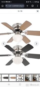 Stropný ventilátor so svetlom