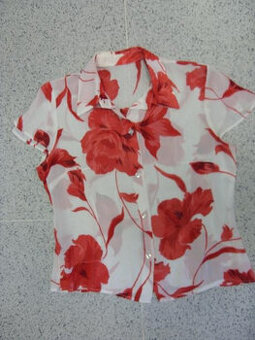 Kvetovaná blúzka - XL