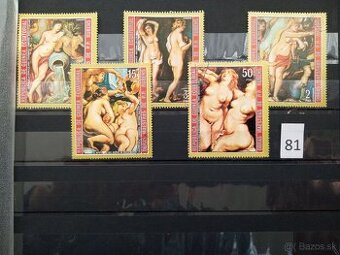 Poštové známky č.584 - AFRICKÉ ŠTÁTY - V. - 19 ks sérií