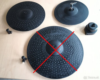 činely crash a hi-hat pre elektrické bicie