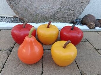 Predám retro dózy v tvare jablka a hrušky