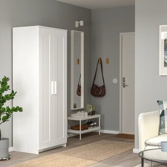Ikea - BRIMNES Dvojdverová skriňa, biela, 78x190cm Nová