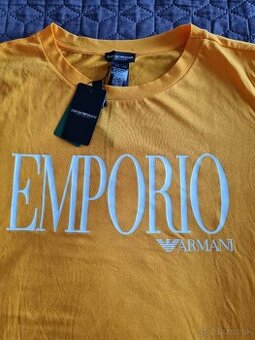 Žlté úplne nové minišaty Emporio Armani