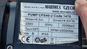 Predám funkčné čerpadlo k bazénu MARIMEX