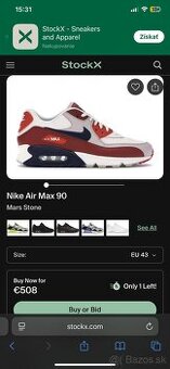 Nike air max 90 essential mars stone 43