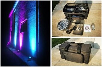 4ks led par reflektory RGBW-140W, diaľkové ovládanie + TAŠKA