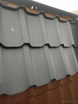 Plech na strechu – T12, T18, škridplech, antracit / hnedý