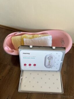 Monitor dychu nanny + príslušenstvo na kúpanie
