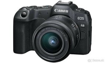 Canon R8 + dve objektívy. TOP STAV