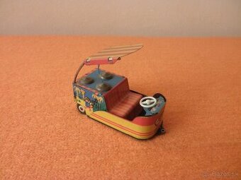 stará hračka zmrzlinársky vozík, zotrvačník Ites 60-70. roky